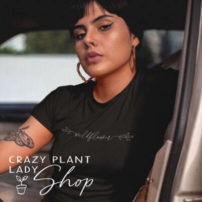 Wildflower Crop Tee - Black Thumbnail