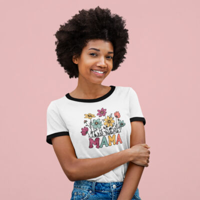 Mama Retro Flower Women's Tee Thumbnail