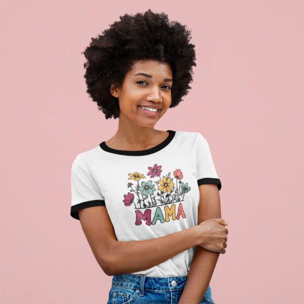 Mama Retro Flower Women's Tee Thumbnail